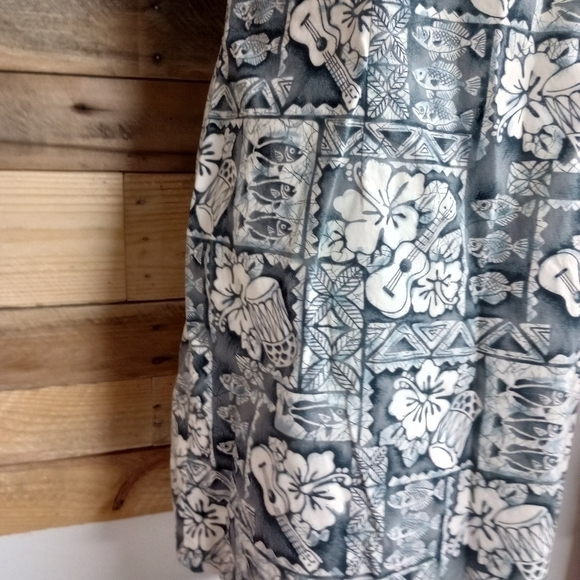 Vintage M.D FASHION Cotton Hawaiian Tank Dress Made In Hawaii Size Large - Picture 5 of 12